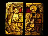 Vitrail, L'Annonciation, atelier colonais, v1450 (Paris, musee de Cluny)